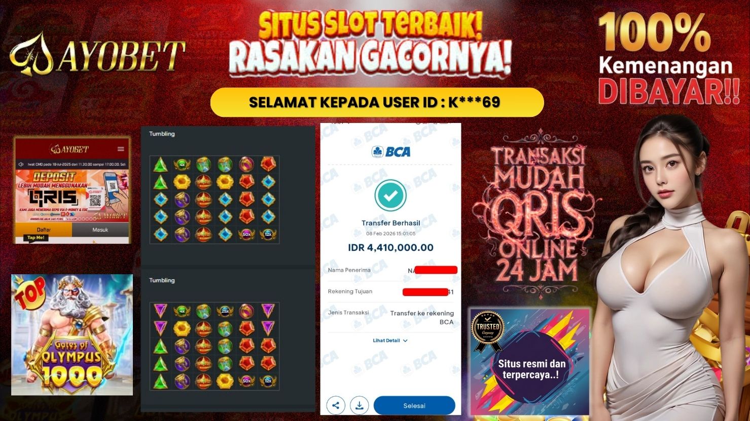 AYOBET JACKPOT SLOT GATES OF OLYMPUS 1000